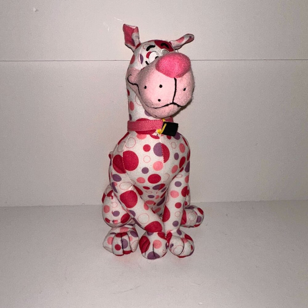 Scooby doo Polka Dots Hanna Barbera Toy Factory 2010 Plush Toy NTW 14 Inches